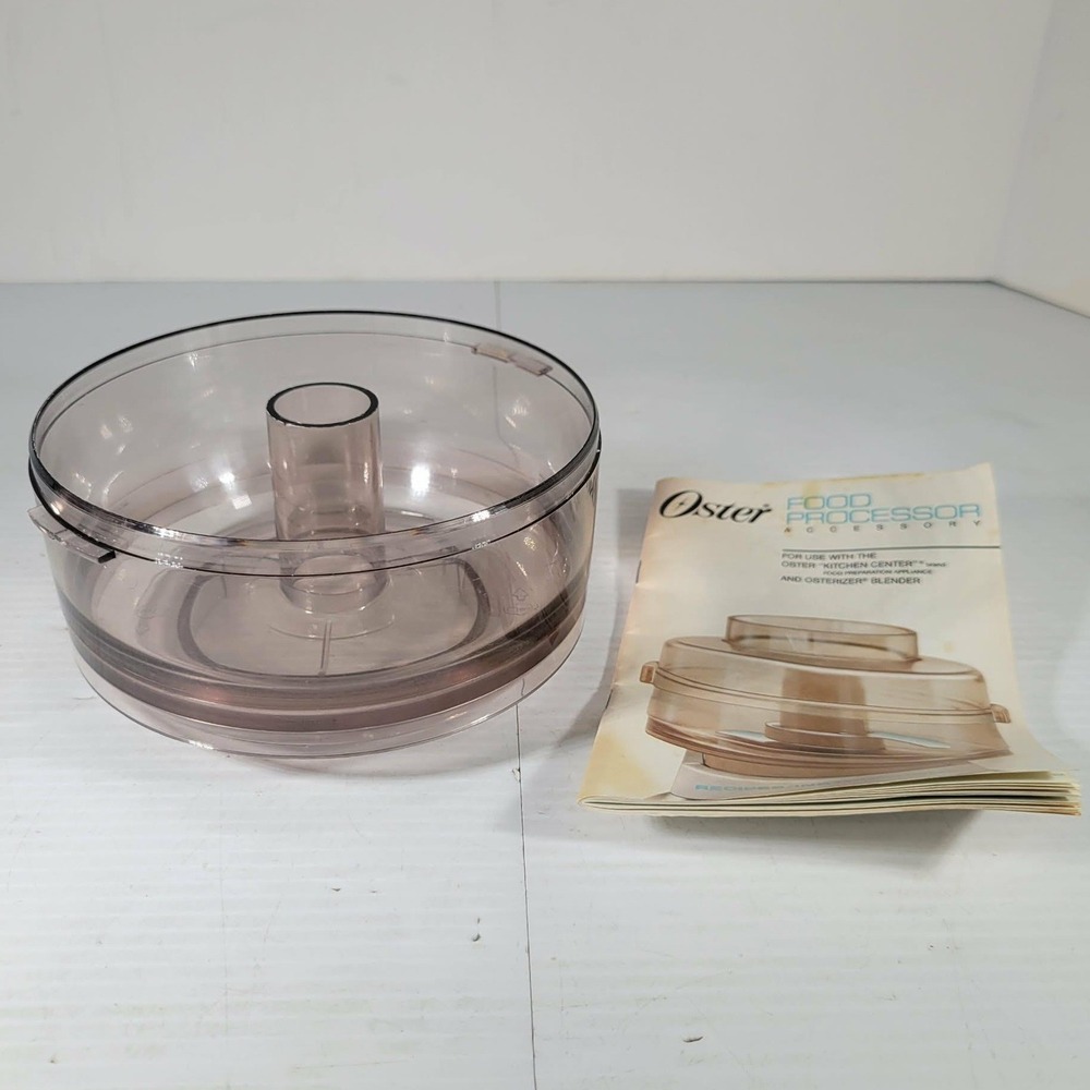 Oster Food Processor Bowl & Manual Kitchen Center Osterizer Brown 5900 NO LID